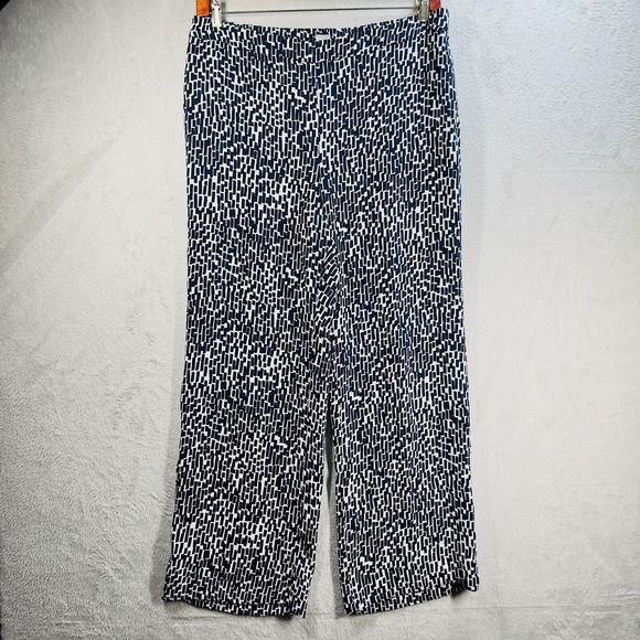 Chicos Pants Womens 2.5R 14 Wide Leg Geometric Print Lightweight Polyester - Picture 1 of 8